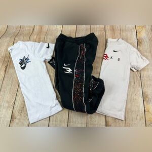 Nike Boys 3 Brand Sweatpant & T Shirts Bundle Lot Of 3 Size Medium